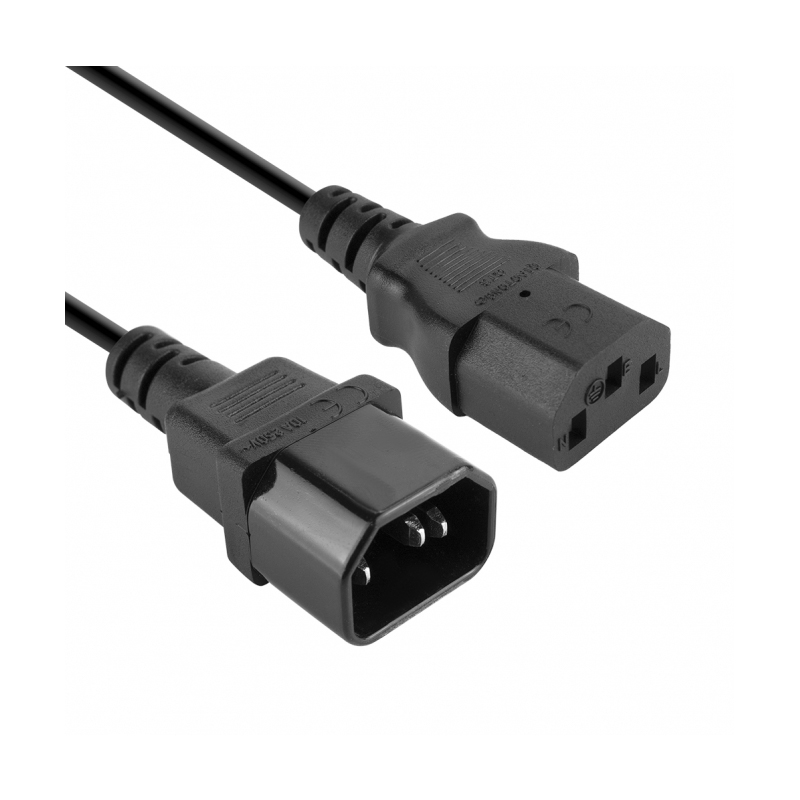 VULTECH ALIM15-IN – CAVO PROLUNGA ALIMENTAZIONE IEC13 FEMMINA IEC 14 MASCHIO