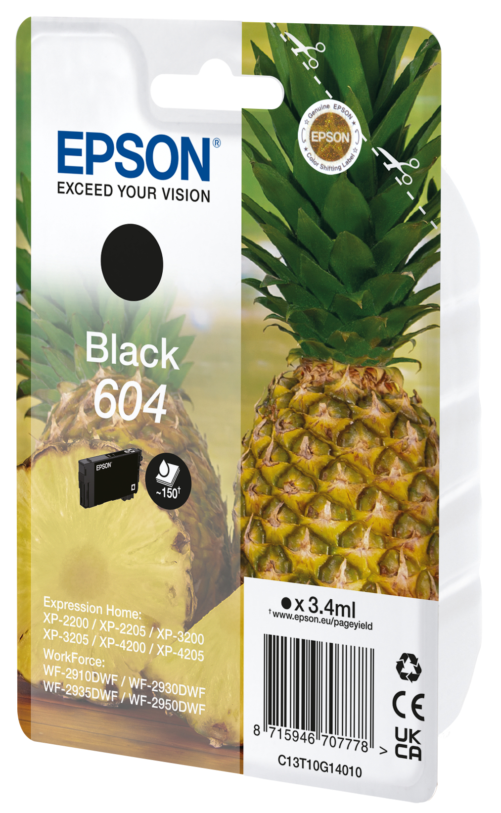 CARTUCCIA EPSON T604 ANANAS NERO ORIGINA