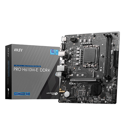 MB MSI INTEL H610M-E PRO D4 LGA1700 DDR4