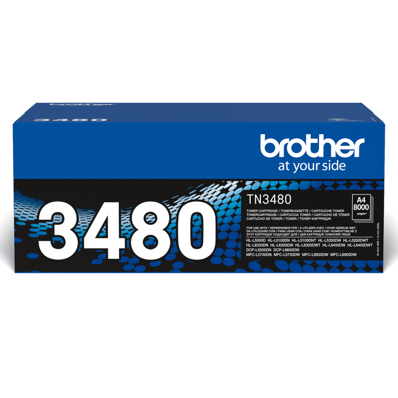 BROTHER TN-3480 BLACK – TONER ORIGINALE AD ALTA EFFICIENZA