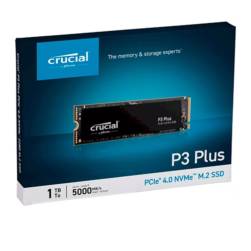 SSD 1000GB CRUCIAL M.2 NVME P3 PLUS
