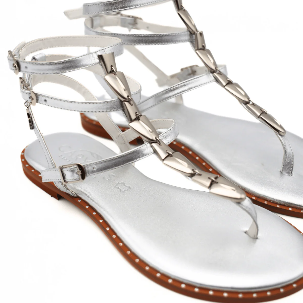 CARYATIS SANDALO 621006 SCHIAVA ARGENTO - immagine 3