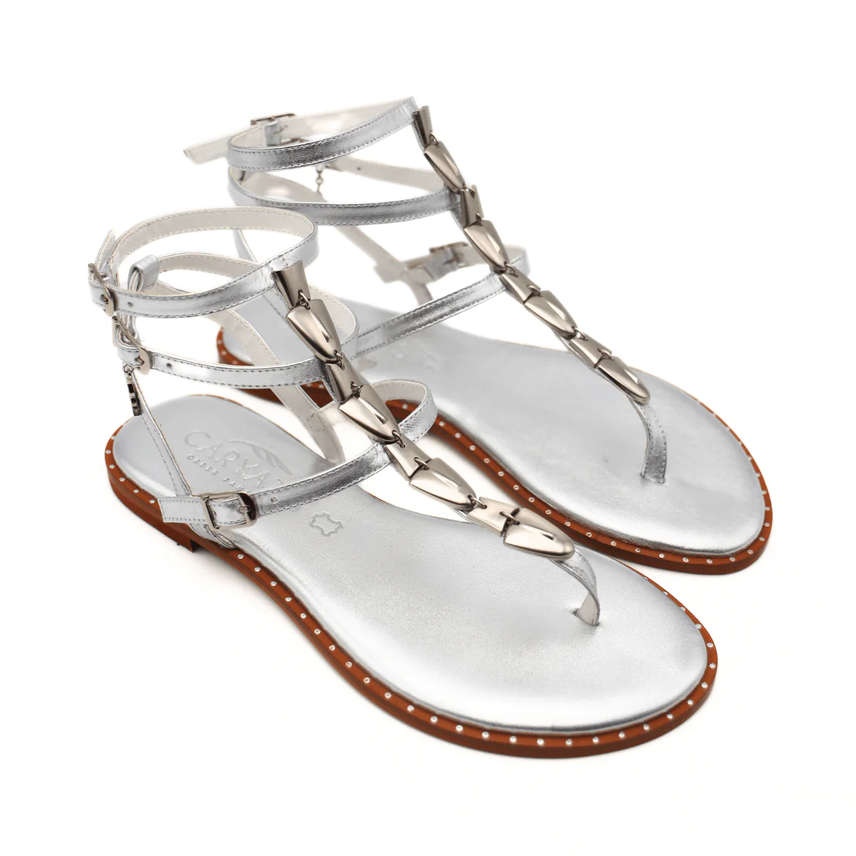 CARYATIS SANDALO 621006 SCHIAVA ARGENTO - immagine 4