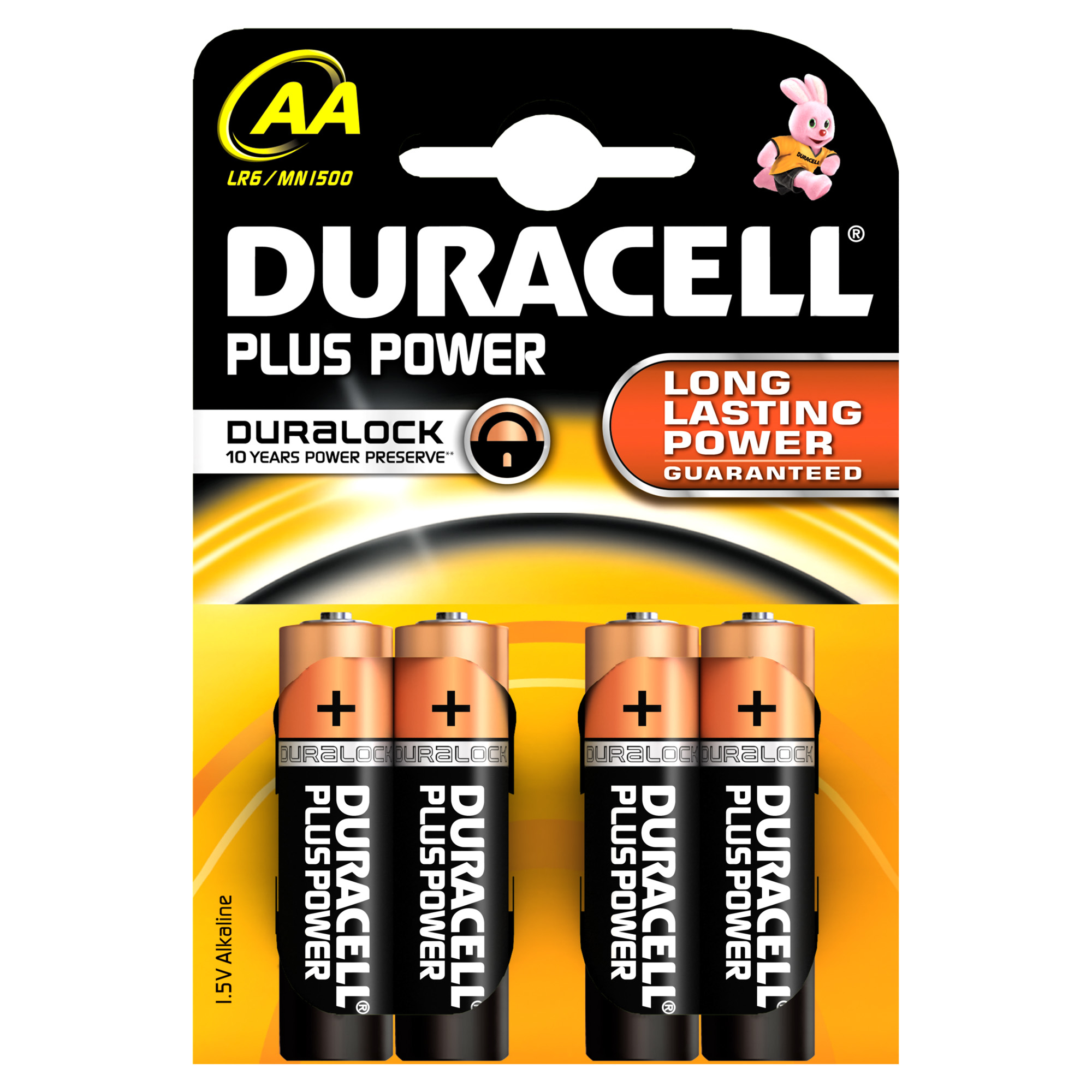 PILE DURACELL STILO AA PLUS 100 4Pz