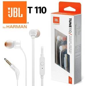 JBL Auricolari Wired Filo Tune 110 T110 Jack 3.5mm White - immagine 2
