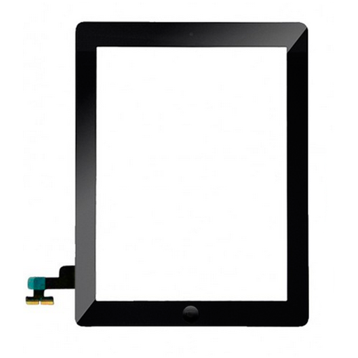 Touchscreen +tasto interno Nero (A++) compreso biadesivo – Apple iPad 2 - immagine 2