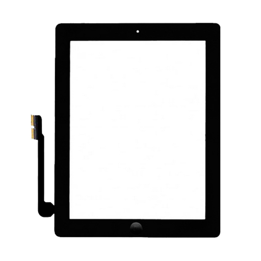 Touchscreen +tasto interno Nero (A+) compreso biadesivo – Apple iPad 3 - immagine 3