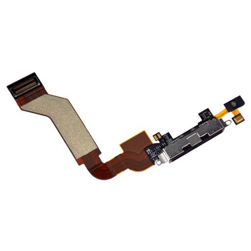 Flex con connettore ricarica e microfono Nero – Apple iPhone 4S - immagine 2