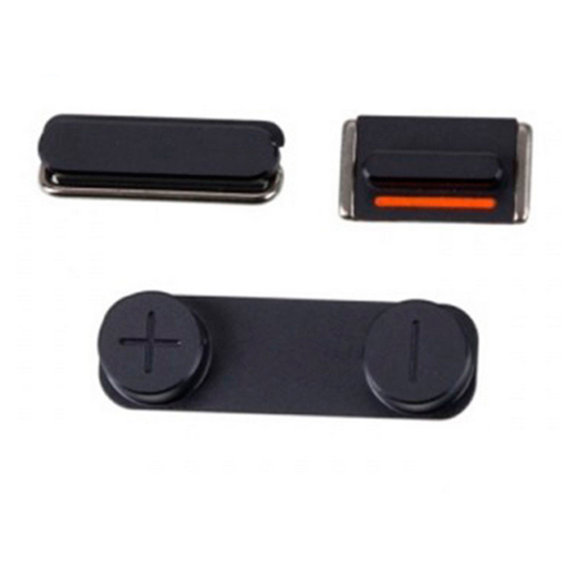 Set 3 Tastini laterali Nero – Apple iPhone 5 - immagine 2