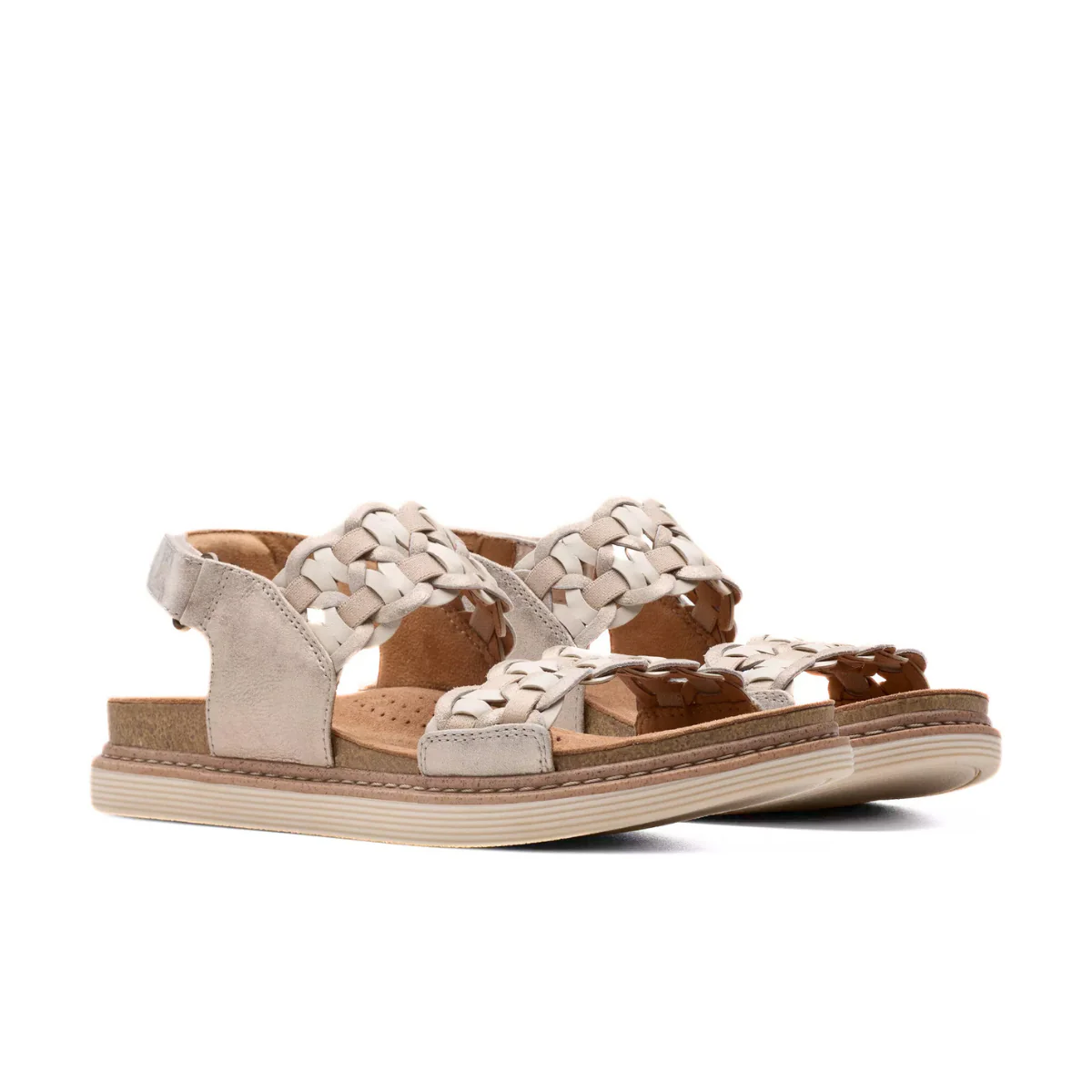 CLARKS SANDALO ARWELL GLIDE 181410 PLATINO - immagine 4