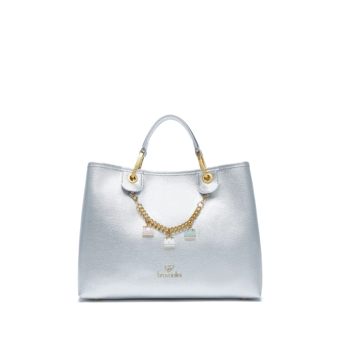 BRACCIALINI BORSA BETH B18190 ARGENTO