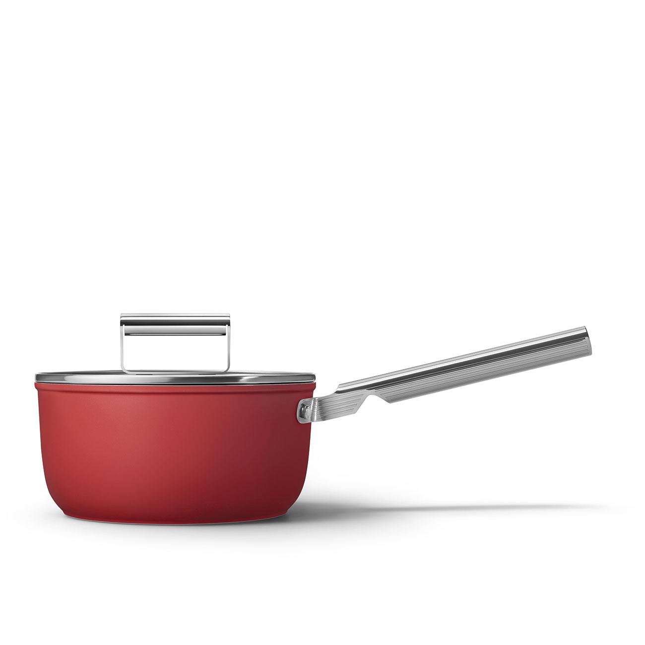 SMEG Cookware Casseruola 1 manico 20 ROSSA