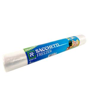 1 Rotolo da 100 Sacchi Freezer 29x42cm Trasparenti RMOVE - immagine 2