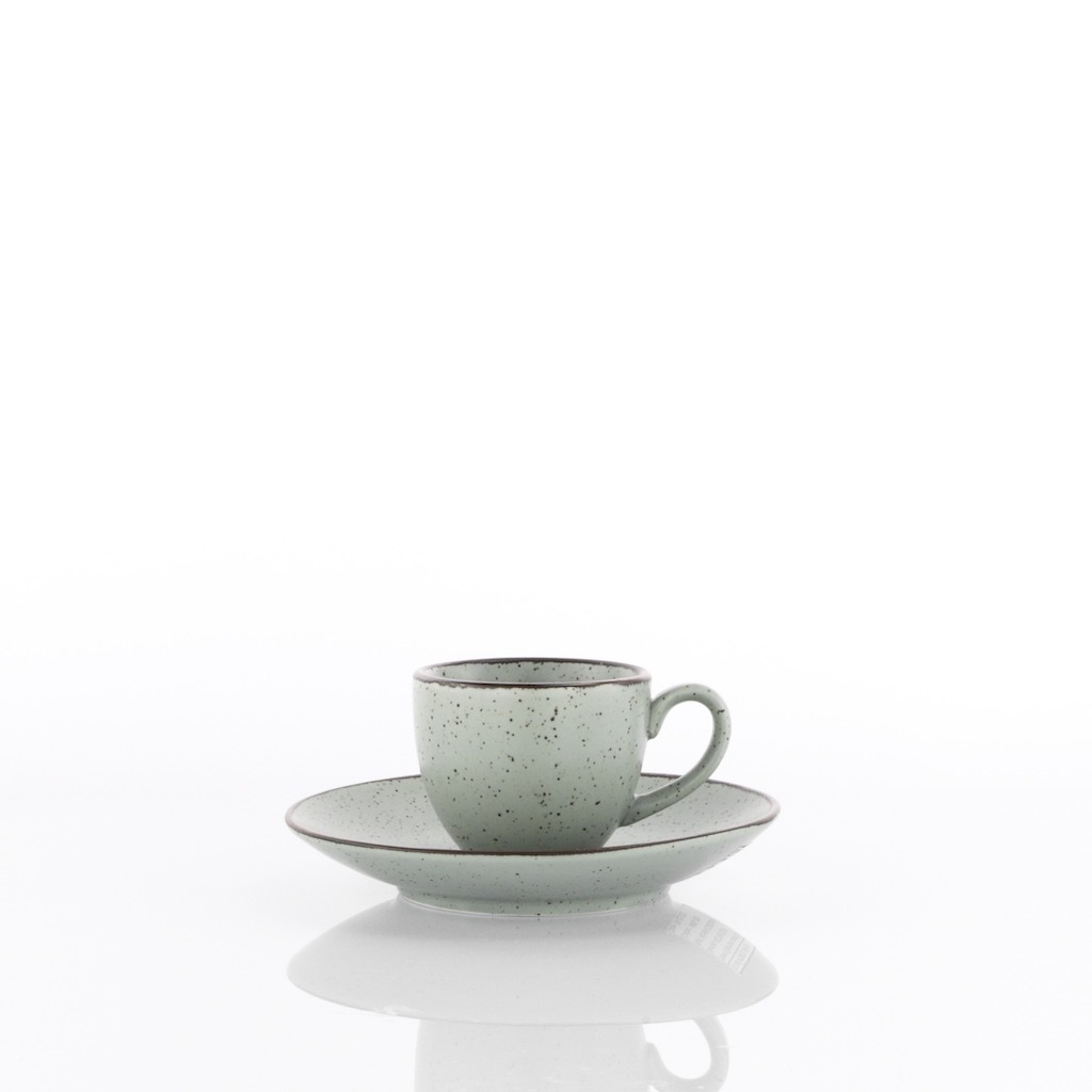 WEISSESTAL 6 TAZZE CAFFE CIRCUS GREEN