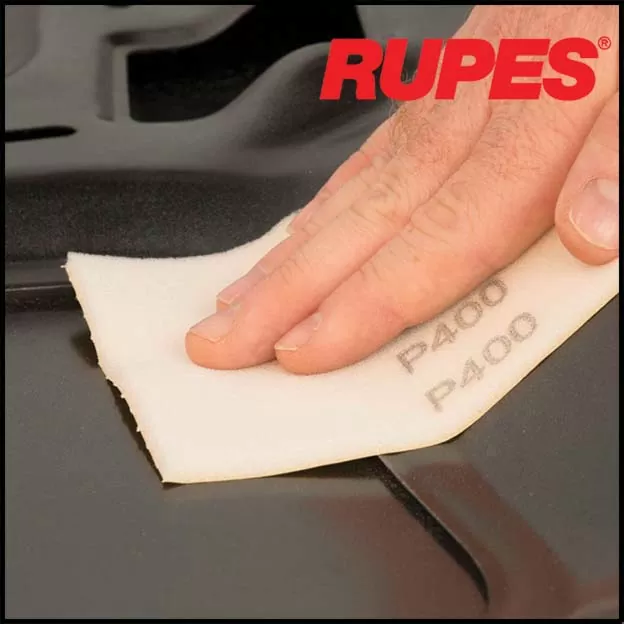 Rupes – 9.31XXX Rotolo abrasivo morbido pretagliato – 144 mm. X 25 m. – Grana da P180 a P1000 | 200 pcs - immagine 2