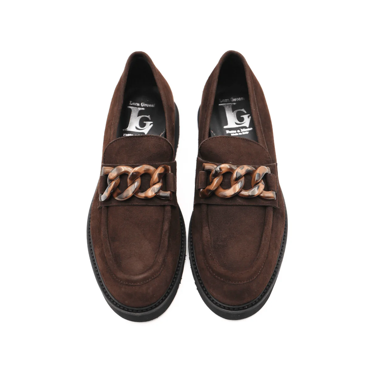 LUCA GROSSI MOCASSINO G882M CAMOSCIO MARRONE - immagine 5