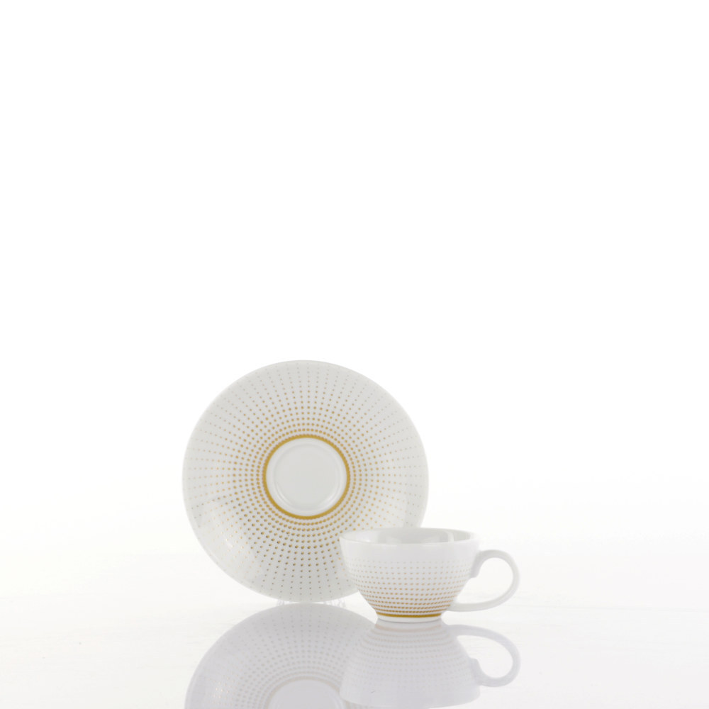 WEISSESTAL SET 2 TAZZE CAFFE VINTAGE GOLD LUCE - immagine 2