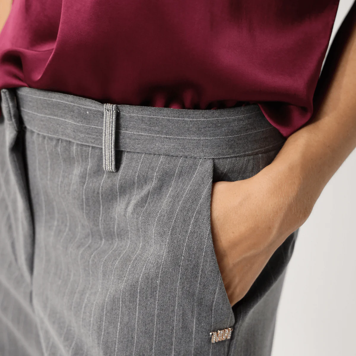 MARKUP PANTALONE MW765130 GESSATO GRIGIO - immagine 4