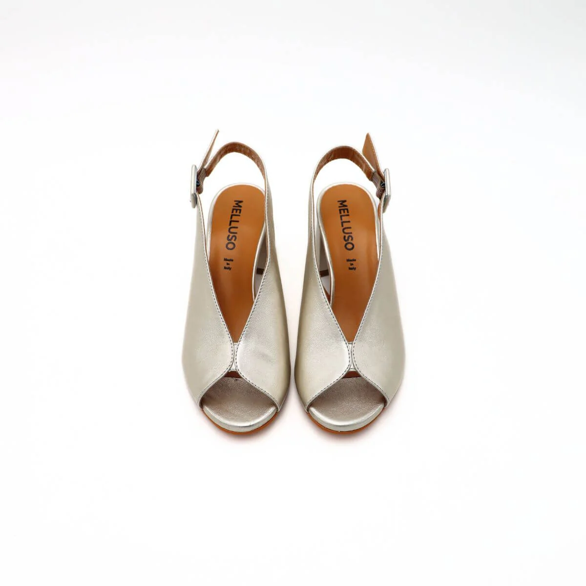 MELLUSO SANDALO N622 LAMINATO ARGENTO - immagine 3