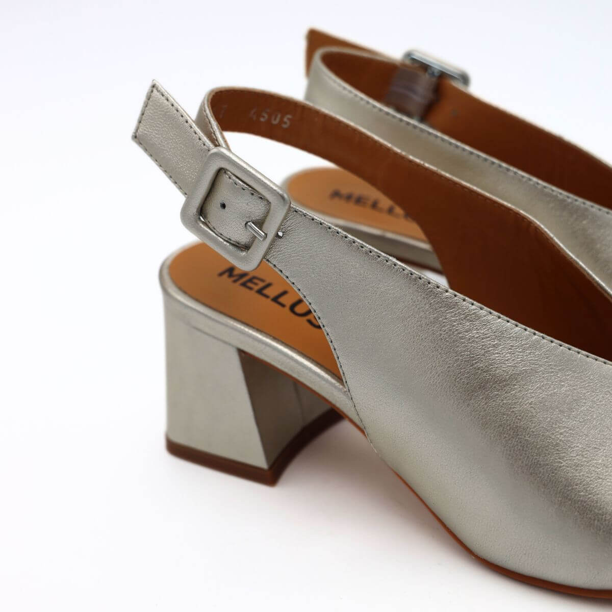 MELLUSO SANDALO N622 LAMINATO ARGENTO - immagine 5