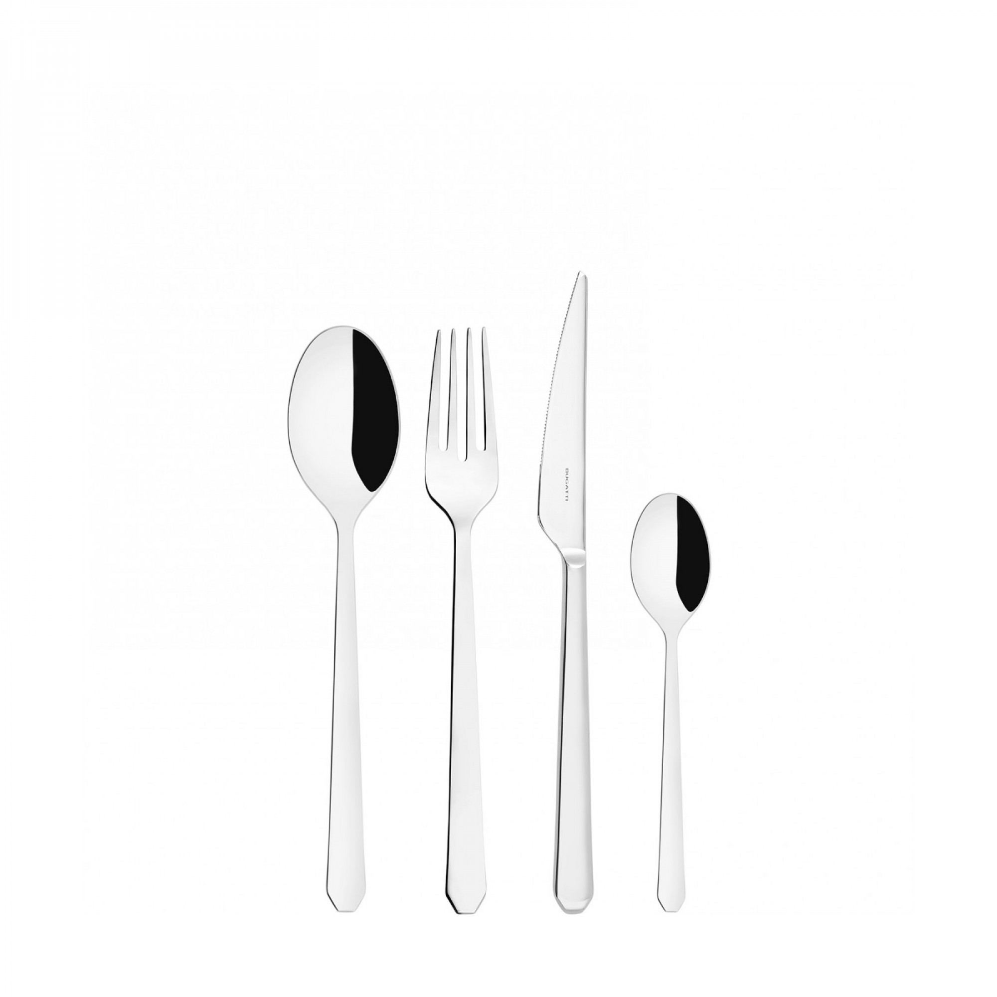 BUGATTI OTTOGONALE SET 24 PEZZI POSATE