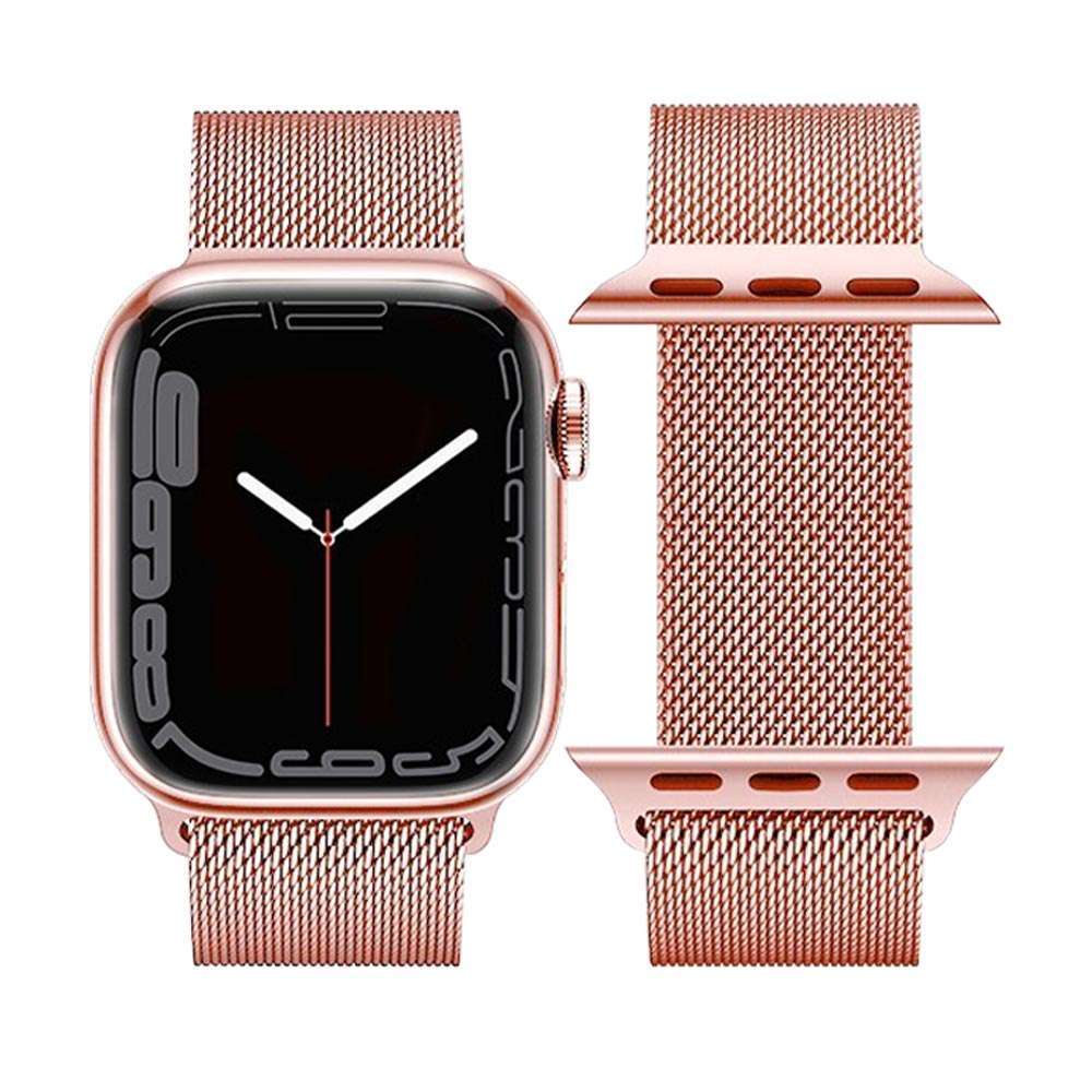 Cinturino maglia milanese per iWatch WA03 Rose Gold 1-8/SE/ULTRA – Apple Watch 42mm