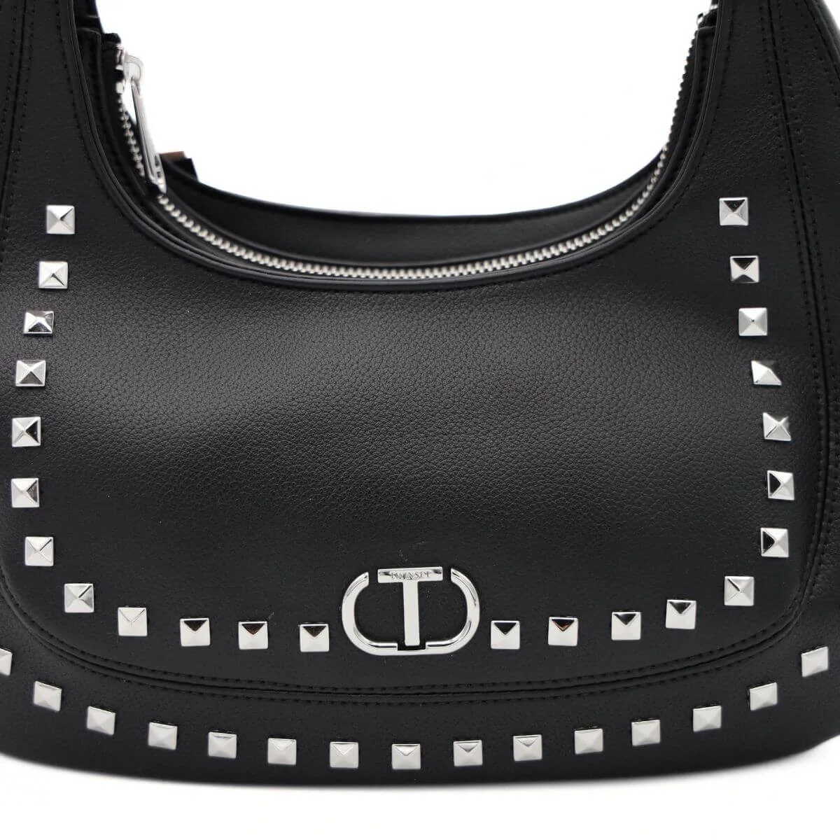 TWINSET BORSA HOBO TB7064 BORCHIE NERO - immagine 5