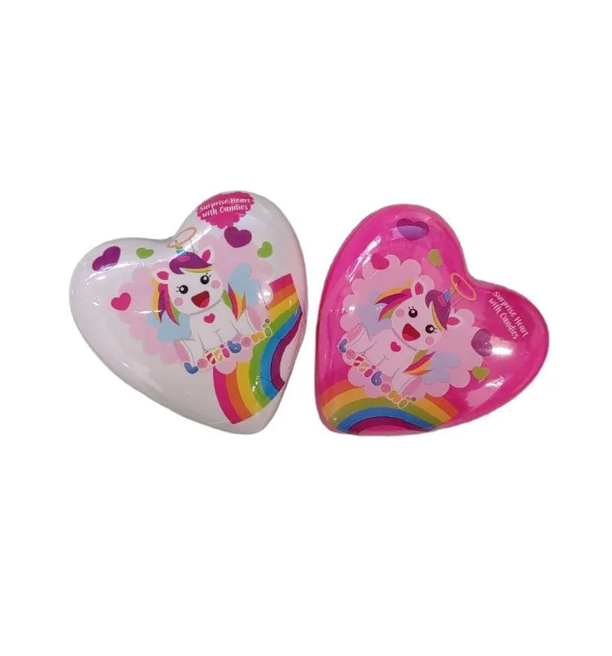 Unicorn Heart – Cuore con Caramelle e sorpresa interna