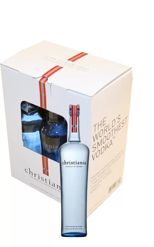 VODKA CHRISTIANIA MIGNON 10 cl. (box 6 pezzi)