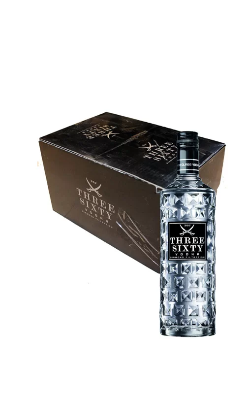 VODKA THREE SIXTY MIGNON 4 cl. (box 24 pezzi)