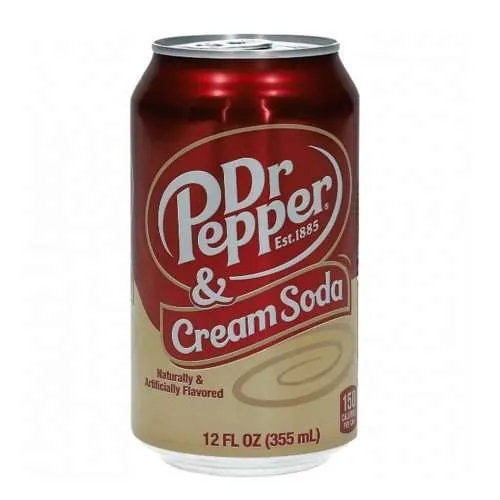 Dr Pepper Cream Soda, bevanda alla vaniglia 355ml