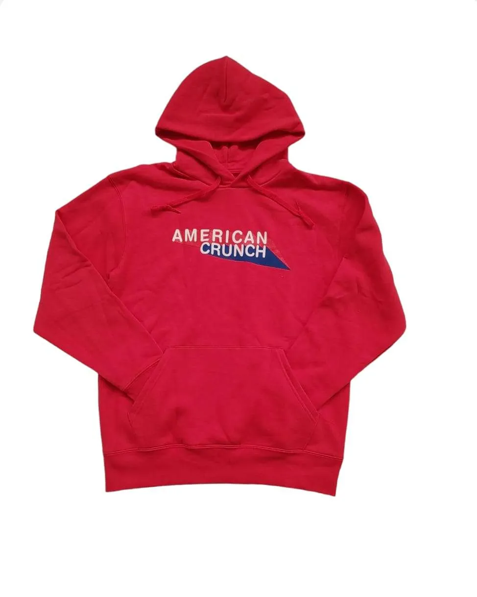 Felpa American Crunch con cappuccio – rosso | TG. L