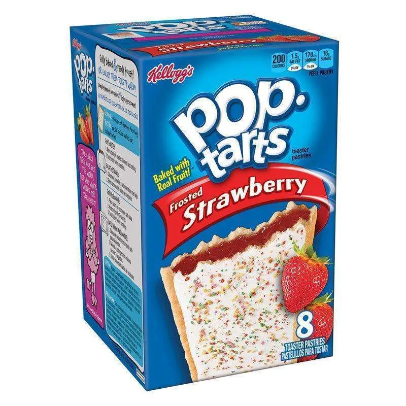 Pop Tarts Strawberry, biscotti ripieni di crema alla fragola 384g