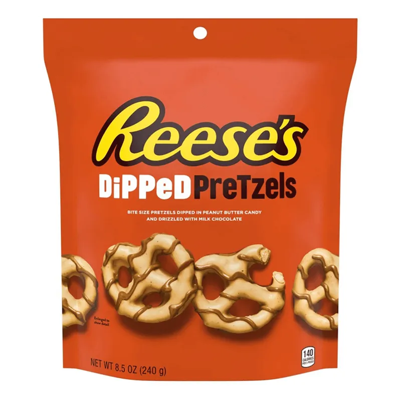 Reese’s Dipped Pretzels, pretzel ricoperti di cioccolato al latte e burro d’arachidi 120g
