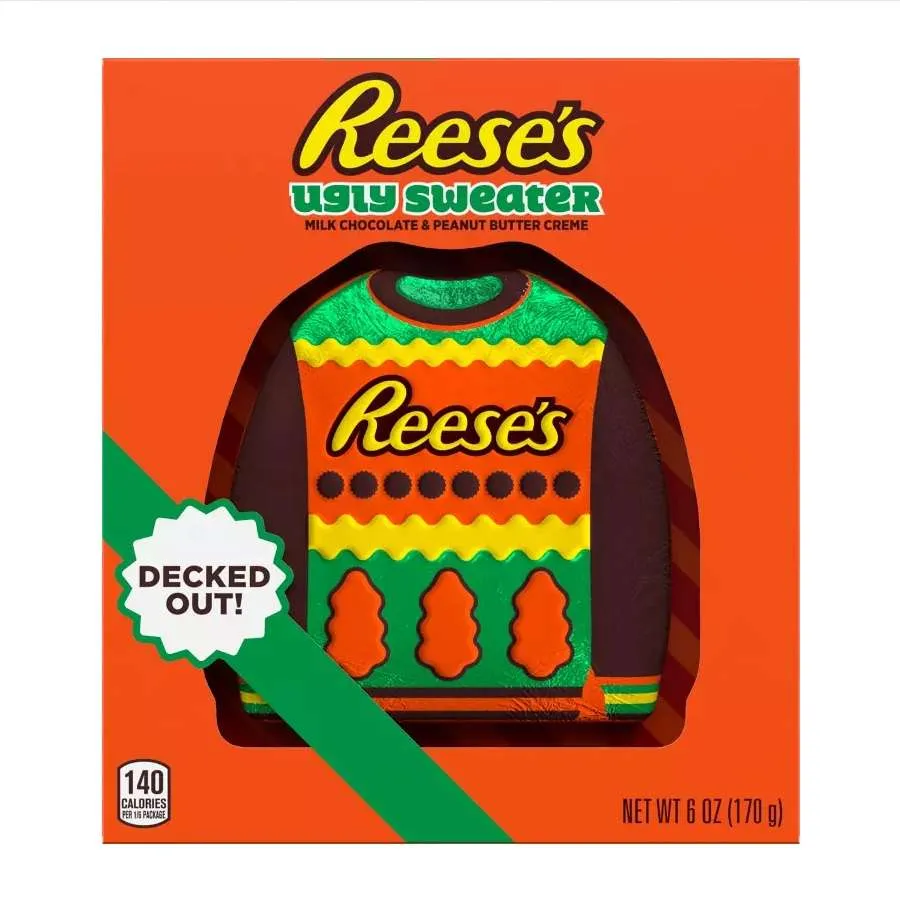 Reese’s Christmas Ugly Sweater Shape Box