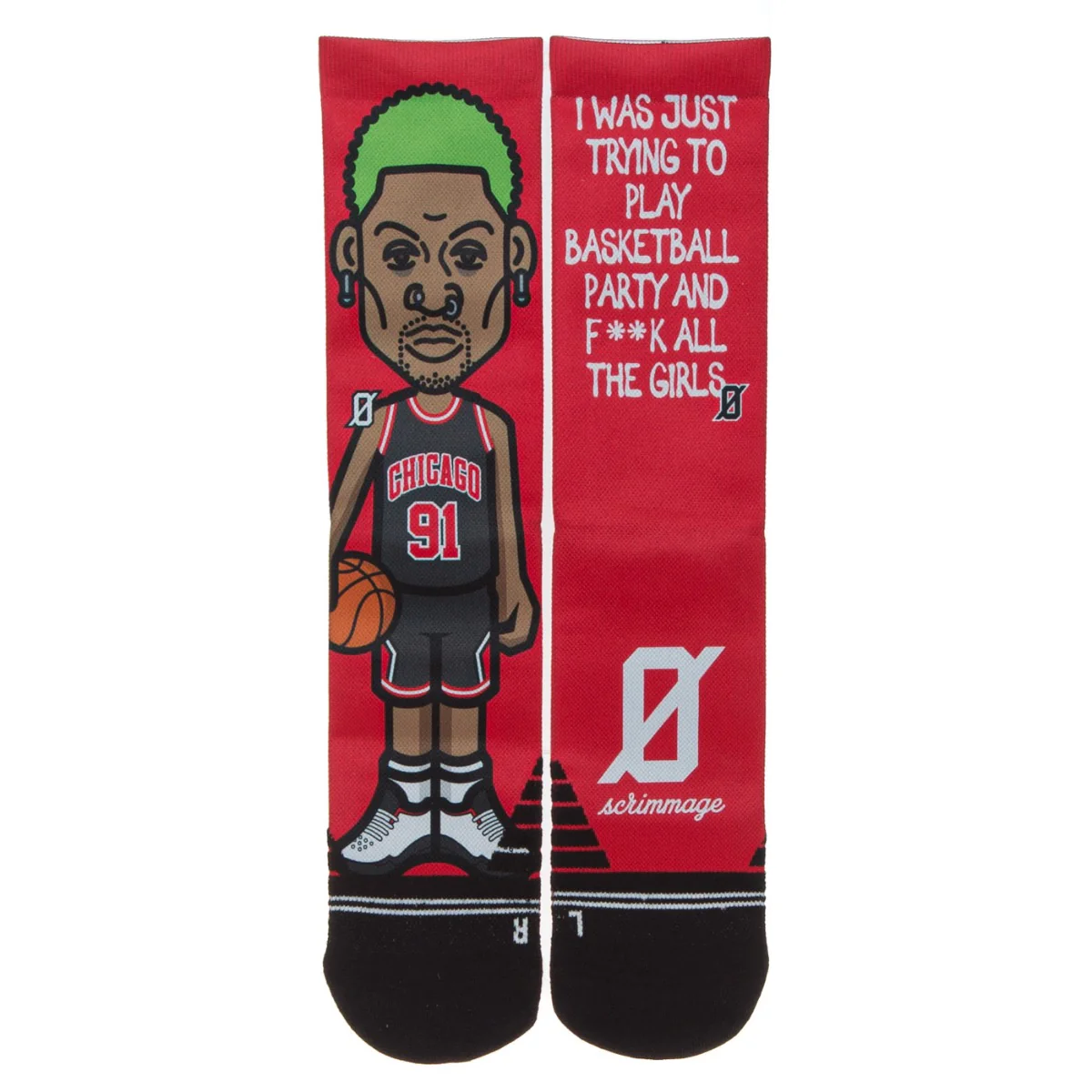 SCRIMMAGE THE WORM RED CALZA UNISEX