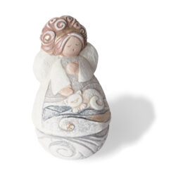 CARTAPIETRA scultura angelino della tenerezza 7 x 13 oro